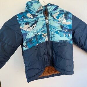The North Face Kids Mountain Print Puffer Jacket